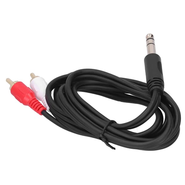 6,35 mm till Dubbel RCA Stereo Hane Audio Y-splitterkabel