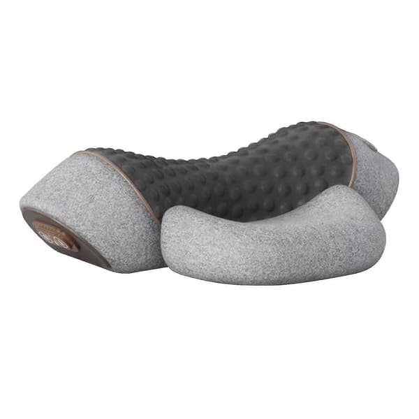 Cervical Memory-Foam Nakkepude Massage Varme Træk til Sovende Langsom Rebound Memory Pude Ergonomisk Støtte Per Space Gray Three