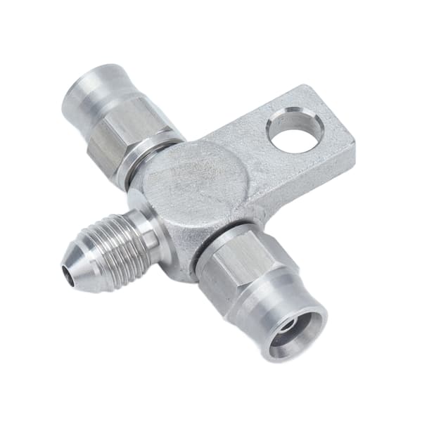 AN3 T-stykke Bremsslange AN3 til Ledningsende Fittings Rustfrit Stål Autodele