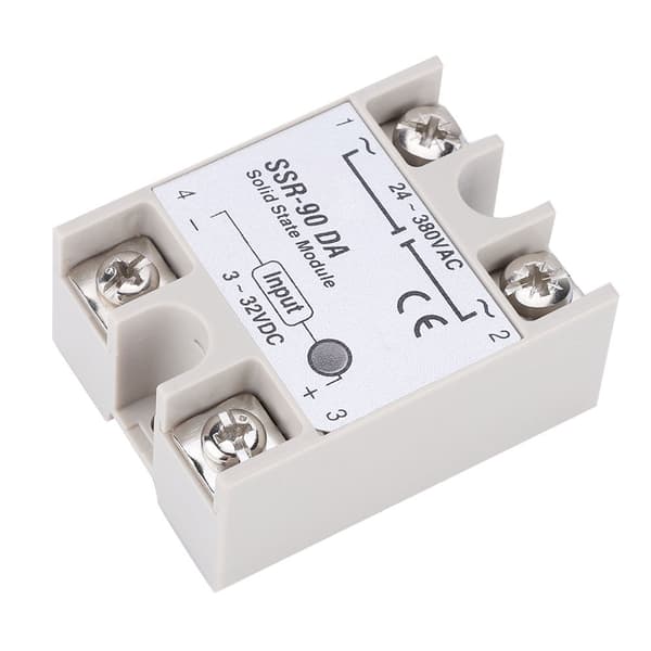 SSR-90DA 90A Solid State Relémodul SSR DC AC Inngang 3-32V DC