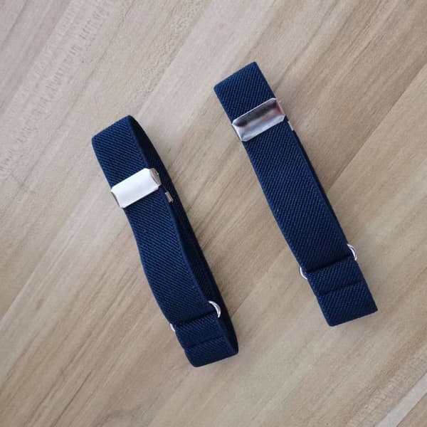 3 par unisex elastiska skjortärmshållare justerbara armmanschettband