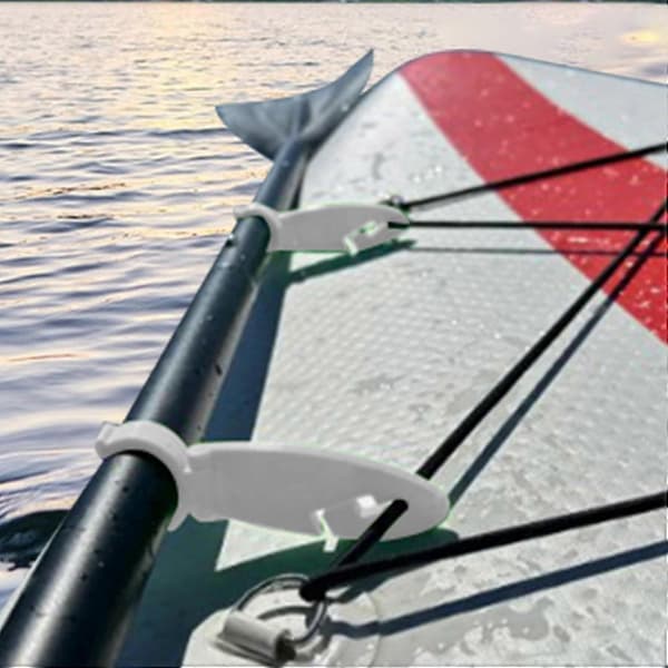 Padlebrettklips utvidbare – solide, elegante, lette, førsteklasses, slanke, elegante, holdbare, ergonomiske, stilige, kompakte, moderne finneklips enkle | Multi White