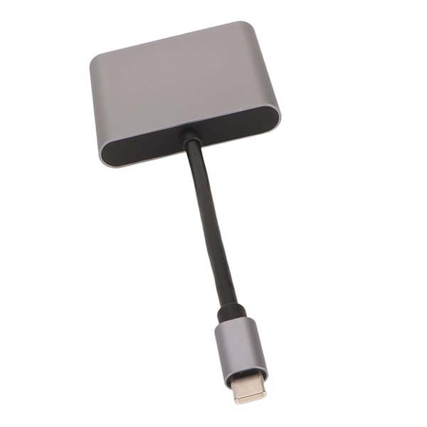 USB C til Dobbelt HDMI 4K 30Hz Adapter 2 i 1 Dockingstation Plug Play til Laptop Telefon