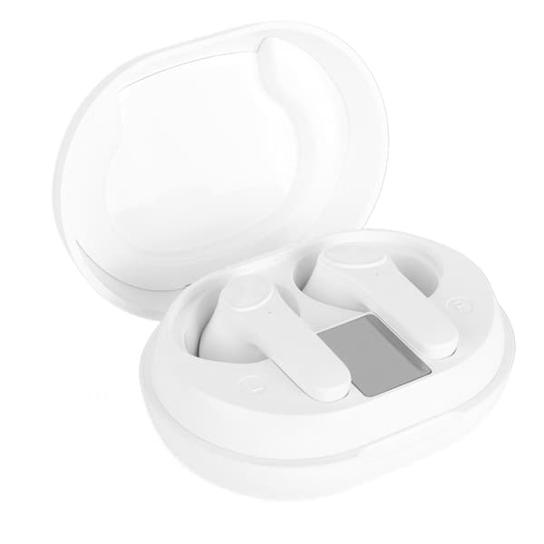 JS76 Trådløse Bluetooth-ørepropper Lav Latens Lavt Strømforbrug Subwoofer Svedtætte Hvide