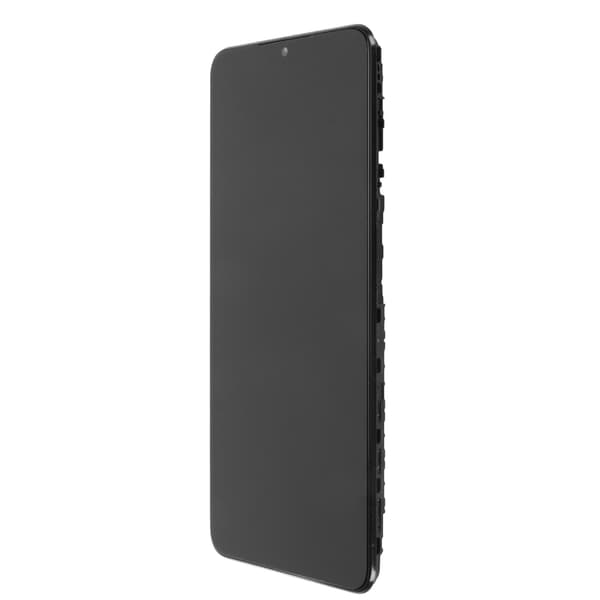 Samsung Galaxy A04s SM A047F 6,5 tommer Digitizer Touch Skærm Samling Hus Ramme Sort
