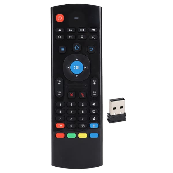 2.4G MX3 trådløs smart stemme-TV-fjernkontroll med USB-mottaker for Windows XP Android