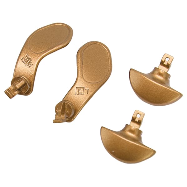 4 st PS5 Edge Controller Metall Bakre Paddlar Guld Professionella Ersättningsknappar