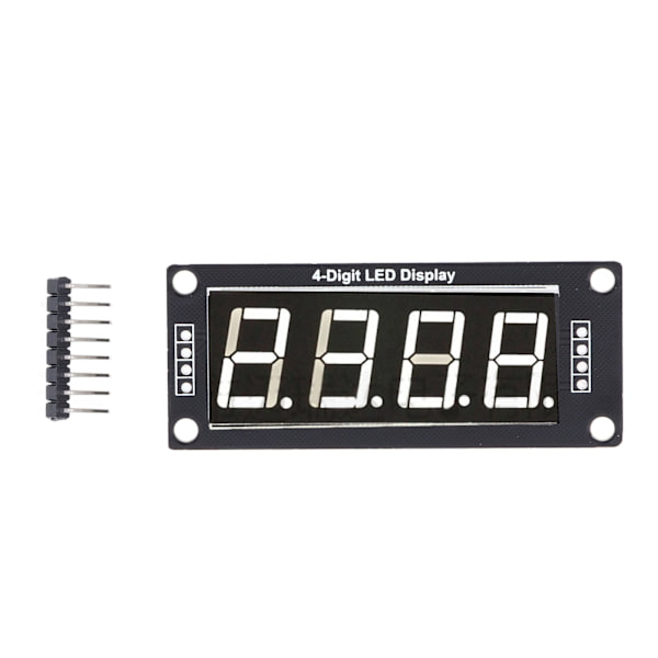 4 stk. LED-segment digitalt displaymodul 4 Bits 7 segmenter 0,56 tommer MRA172C Hvit PCB-klokkemodul