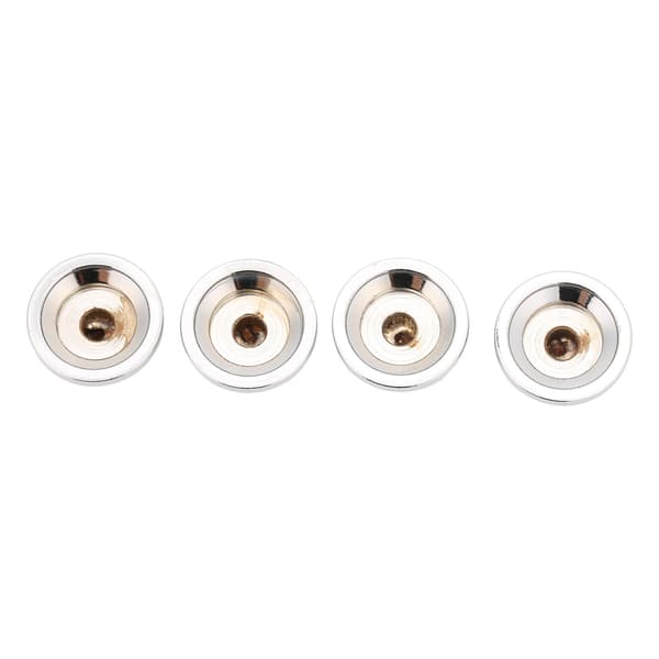 4 stk. Top Hat-knapper Elektrisk guitar Volumen Tonekontrol Metal til Potentiometer Bas