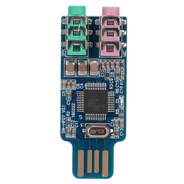 Drivrutinsfritt USB-ljudkort CM108 Extern ljudadapter för dator bärbar dator
