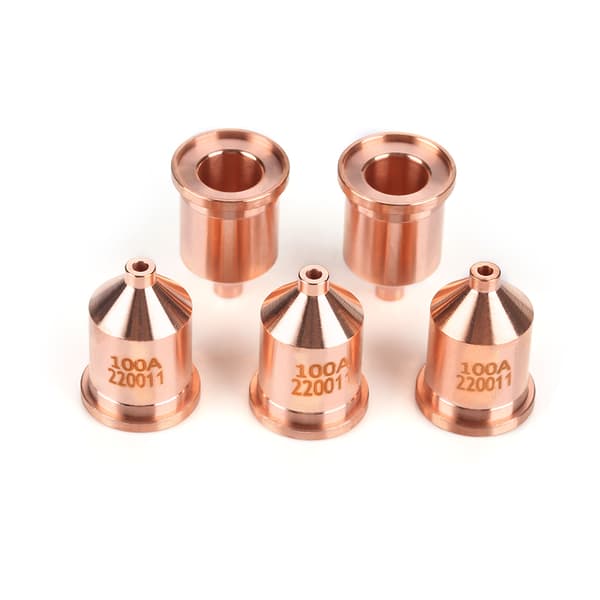5 st/set 220011 Plasmaskärare Skärbrännare Förbrukningsmunstycken Tips Kit för MAX1650