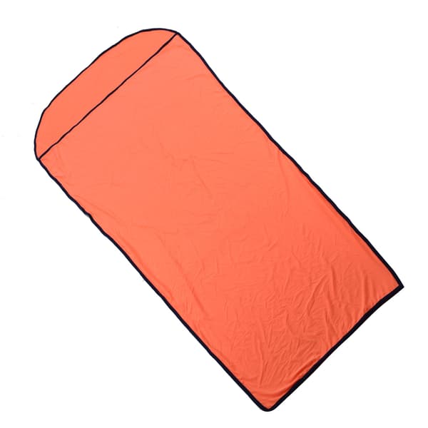 Ultralet Elastisk Sovepose Liner Multifunktionel Udendørs Campingpose Orange