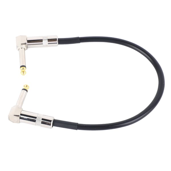 6,35 mm effektkabel støjundertrykkelse metalkerne retvinklet stik guitar patchkabel pedalledning