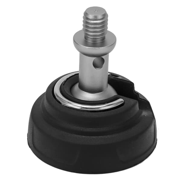 Skridsikker stativfod af rustfrit stål - 3/8 tommer, 50 mm diameter