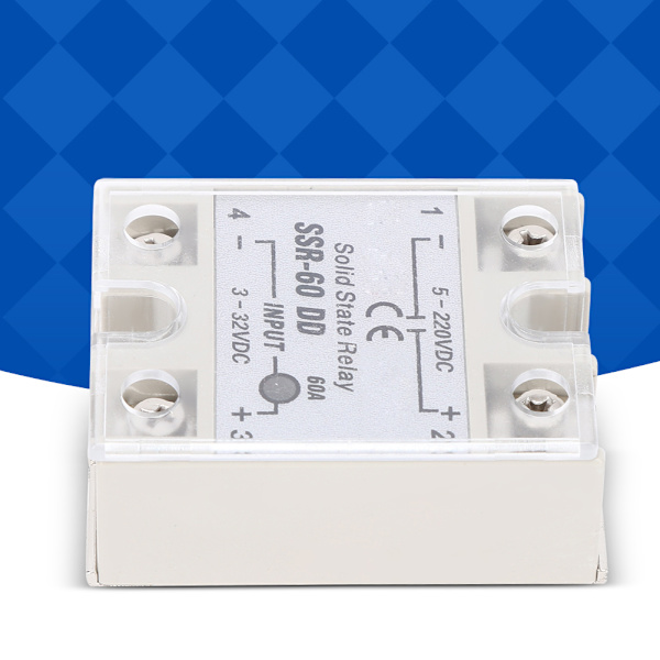 SSR60 DD Solid State Relæ DC Kontaktløs Switch 5-220VDC Høj Kvalitet