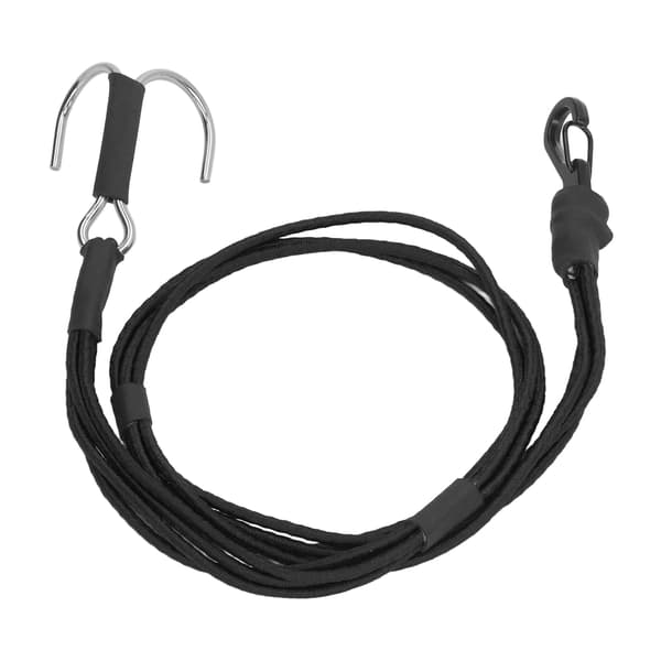 RC Crawler Kinetic Winch Strap Elastisk Rednings Træk Trailer Reb med Kroge til 1/10 1/8 Skala RC Bil Sort