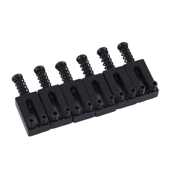 6 st elgitarrstall sadel standard zinklegering gitarr tremolo stall rullsadel för ersättning svart