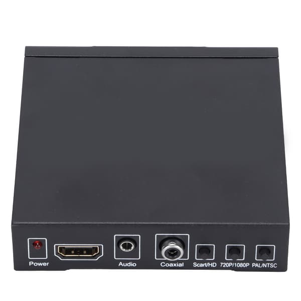SCART til HDMI-konverter 1080P 720P Videoadapter EU-plugg 100-240V