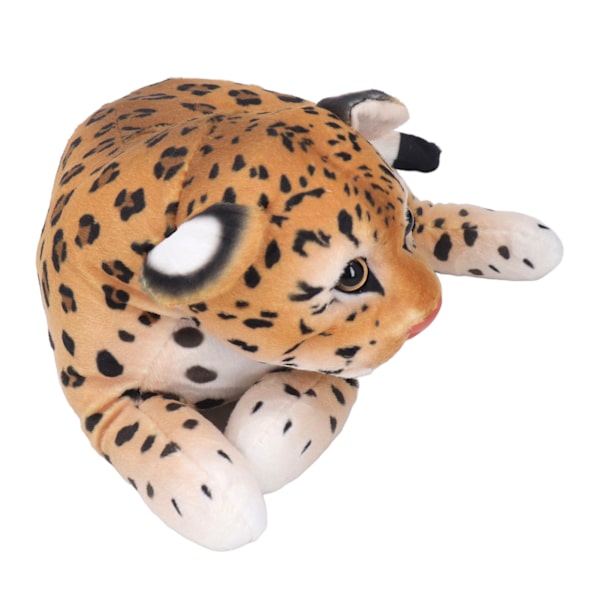 Simulerad Djungel Leopard Plysch Gosedjur Docka Mjukt Foder Leksak för Vardagsrum Sovrum