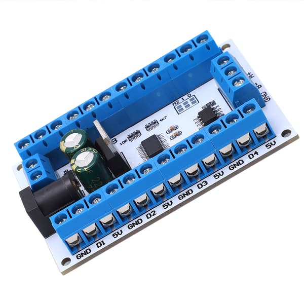 8-kanals R4DCB08 RS485 sensor modulkort for papirløs opptaker PLC 6-24V