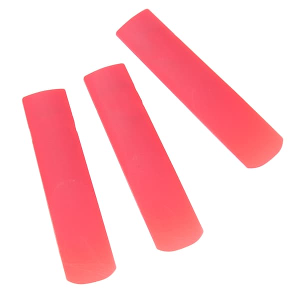 3 stk. sopransaksofonrør harpiks saksofonrør instrumenttilbehørssett for utskifting, rød