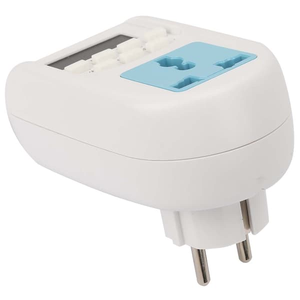 Digitalt Display EU-plugg Programmerbar Presis Energibesparende Stikkontakt Timer 220V