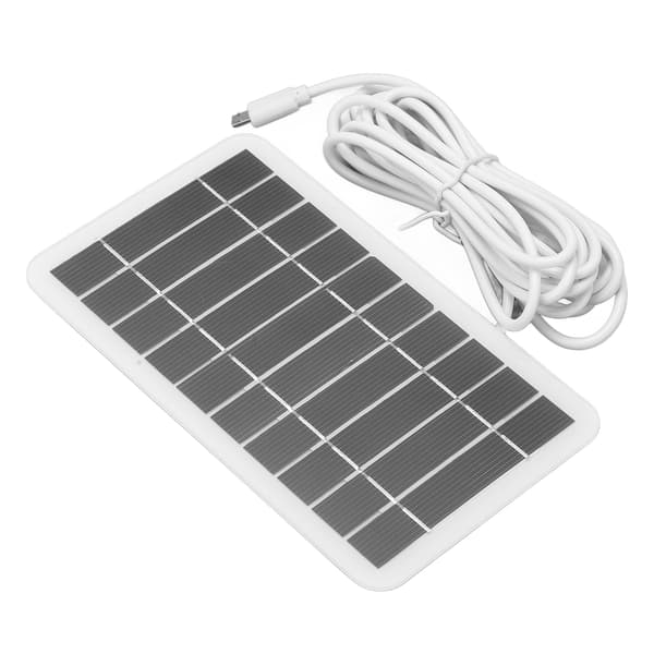 2W 5V Portabel USB Solpanel Laddare Polysilikon för Mobiltelefon Lågeffektapparater