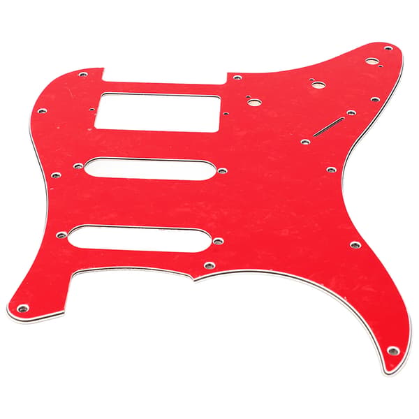 Elgitarr Plektrumskydd PVC Plastskydd Repskydd Frontplatta Panelöverdrag Instrumenttillbehör Röd Pärlfärg GSSH67