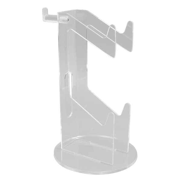 Spilcontrollerholder Akryl Stabil Pladsbesparende Headset Controller Stand til Skrivebord Gave Gennemsigtig og Gennemsigtig Afrundet Bund