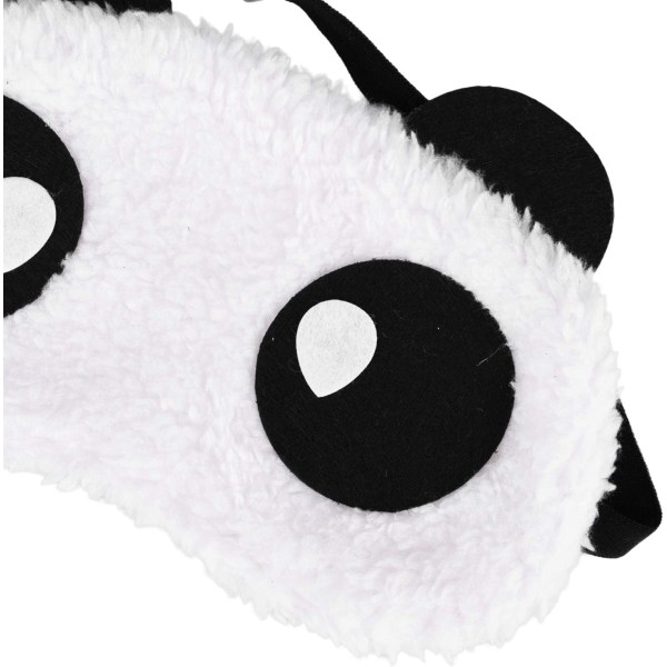 Söpö Panda Sleep Mask Pehmeä pehmopääpanta, Hauskoja hymiöitä Unimasi Silmänaamari Cover Tytöille Pojat Naiset Miehet Lapset Kotona Nukkumamatka, Itku,