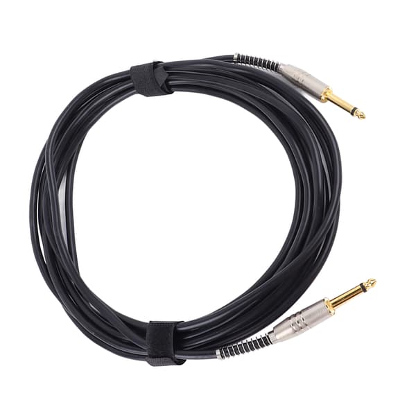 Guitar Patch Kabel 6,35 mm Pedal Stik Kabel 5 m Instrument Tilbehør til Bas Elguitar