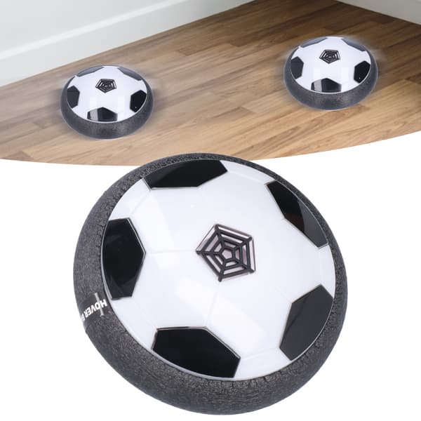 Hoverfodboldlegetøj til børn med LED-lys, USB-genopladelig, luftdrevet indendørs fodboldspil