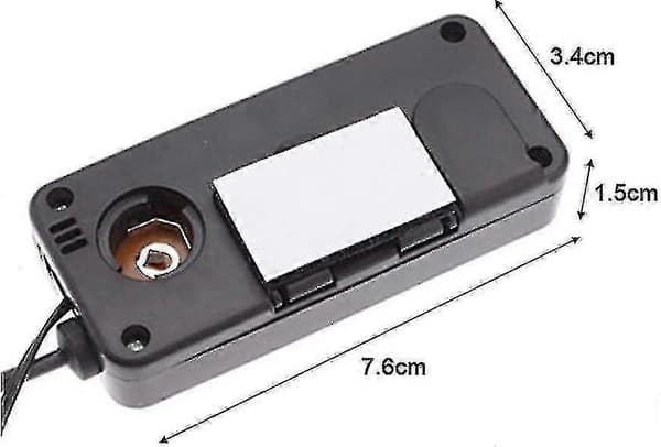 Bil Interiør Og Eksteriør Termometer Dc12v Digitalt Termometer Biltermometer Bakgrunnsbelyst Mini Lcd The-Yvan