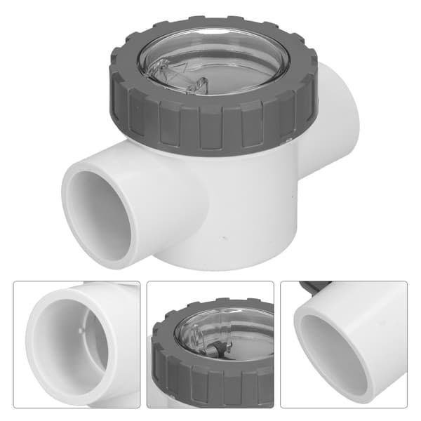 PVC Backventil V501A Pool Transparent Icke-returventil Ersättningstillbehör