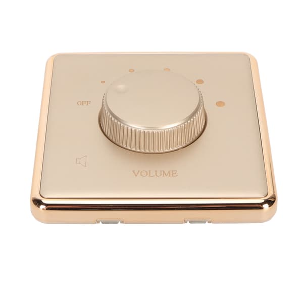 10W Guld Väggmonterad Volymkontrollratt Rotary Controller för Hemhögtalare