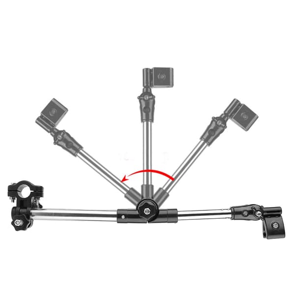 Tyverisikret cykel-/bilparaplyholder i rustfrit stål