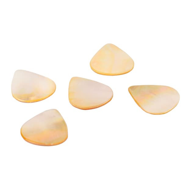 5 st gitarrplektrum Abalone Shell musikinstrument tillbehörsset för bas akustisk gitarr