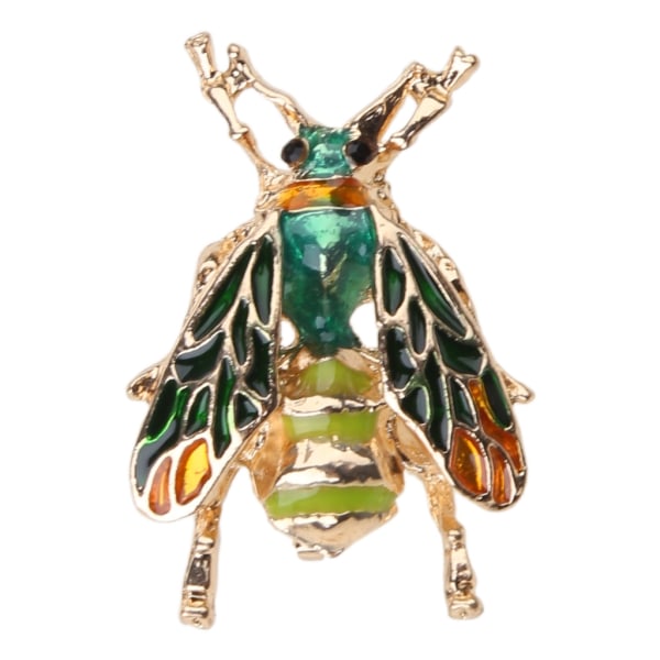 Insekt humla Brosch För Kvinnor Barn Flickor Bee Smycken Gul Grön Färg Green