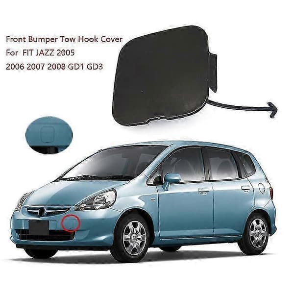 Trækkrogdæksel til forkofanger til HONDA FIT JAZZ 2005 2006 2007 2008 GD1 GD3 71104SAA9 black
