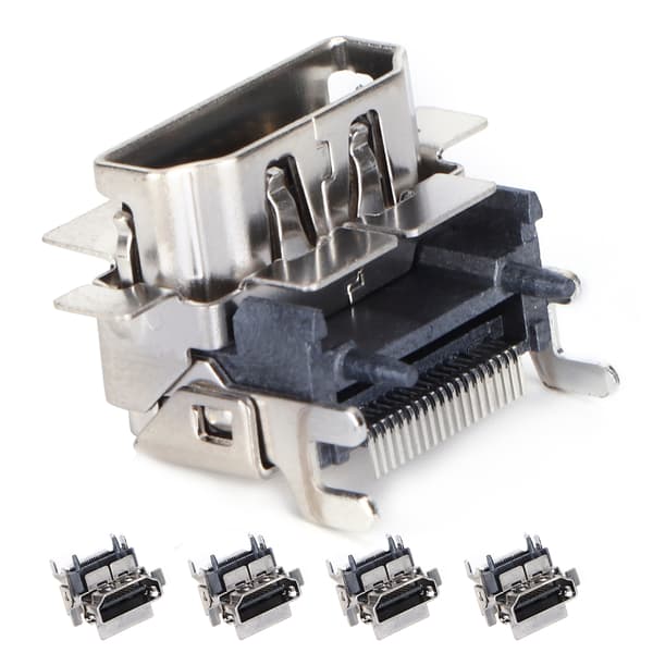 5 stk. 1080P HDMI Socket Port Interface Connector Udskiftning til Xbox One S Spillekonsol