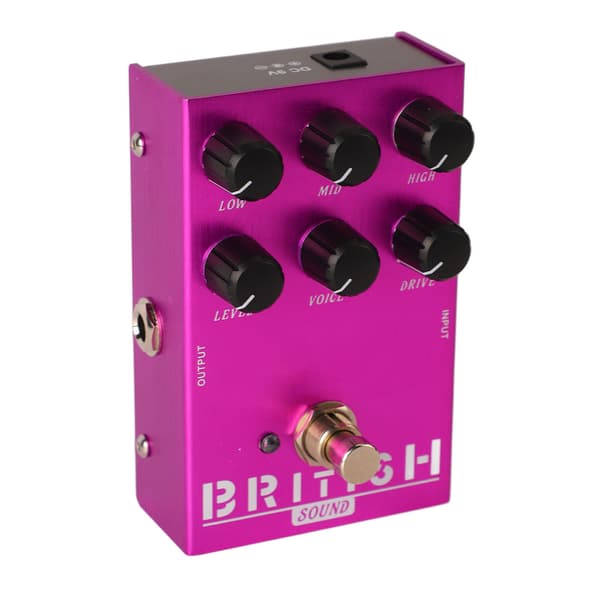 Elektrisk guitar effekt drive pedal effektor simulerer guitar distortion og overdrive effekter AN 31 Lilla