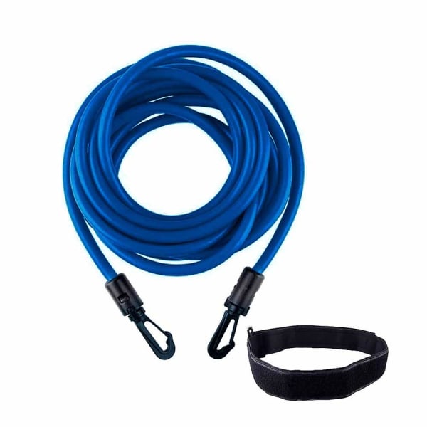 Motståndsband Swim Tether Stationär simning, simsele statiskt simbälte Blue 3M