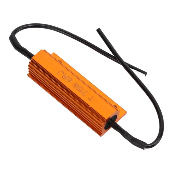 2 stk. 75W 6Ω LED belastningsmodstand Bærbar dekodningsmodstand Belastningsbeskyttelse