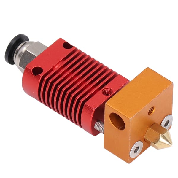 Ekstruderhovedudskiftning 4 mm messing MK8 dysesæt 3D-printerdele til CR‑10 Ender 3