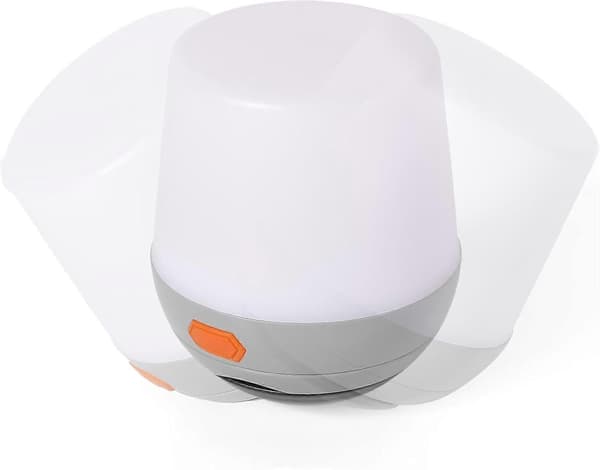 Mini sammenleggbar campinglykt, 180 lumen, LED mini camping, hvitt og rødt lys