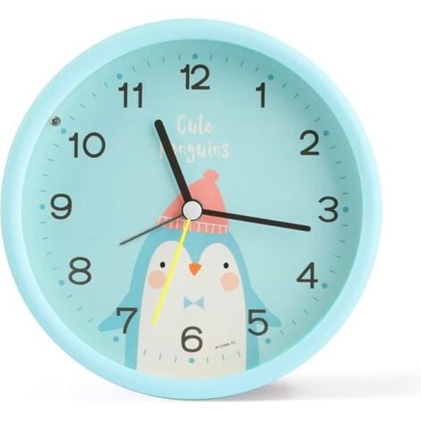 Children's Alarm Clock Analog Boy Girl Silent Battery Powered Table Clocks No Ticking Bedside Big Function Light for Bed
