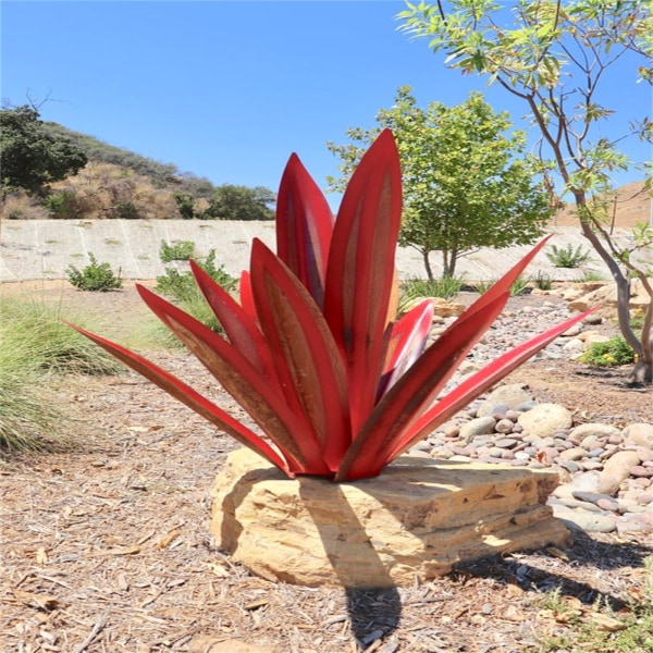 Puutarhansisustuskoriste Agave Iron Art Creative Ornament 27cm (sininen),
