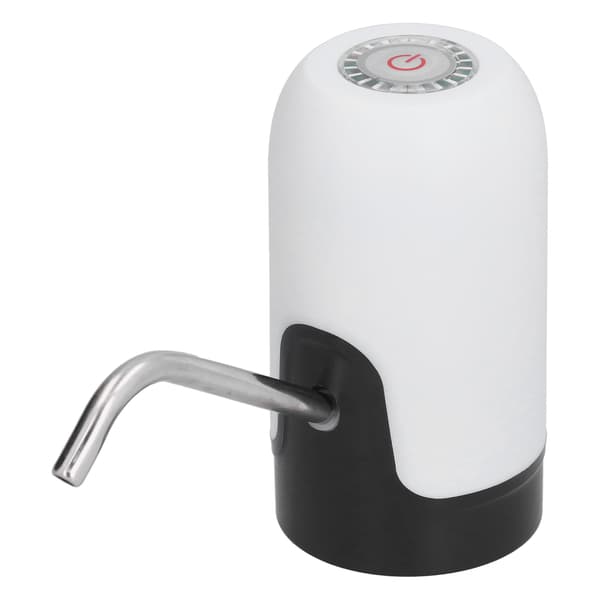 Bärbar USB-laddande elektrisk vattenflaskdispenserpump set vit