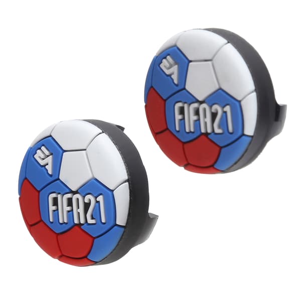 PS4 PS5 Controller Udskiftning Rocker Caps Fodbold Blå 1 Par