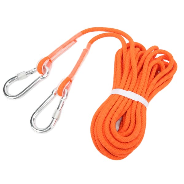 Statisk klätterrep 8mm Orange Säkerhetsträning Berg Utomhusövning